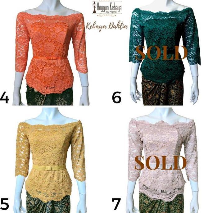 ANGGUN KEBAYA - Kebaya Dahlia | Kebaya Sabrina Brokat | Kebaya Wisuda | Kebaya Remaja | Kebaya Simpe