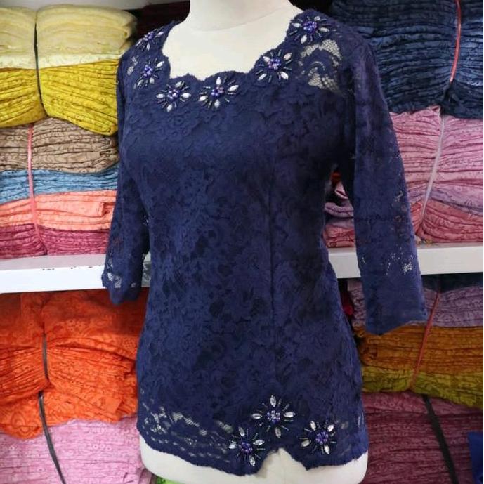 Baju Kebaya Payet Navy BT