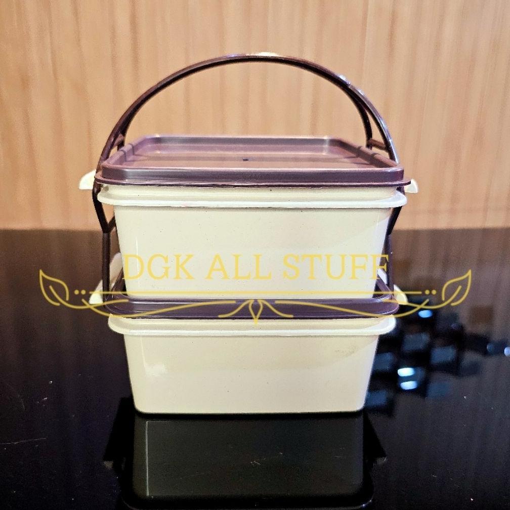 Hot Sale Hot Sale Rantang Segi Persegi Petak Tempat Kotak Makan Bekal Bontot Anak Kerja Katering Pra