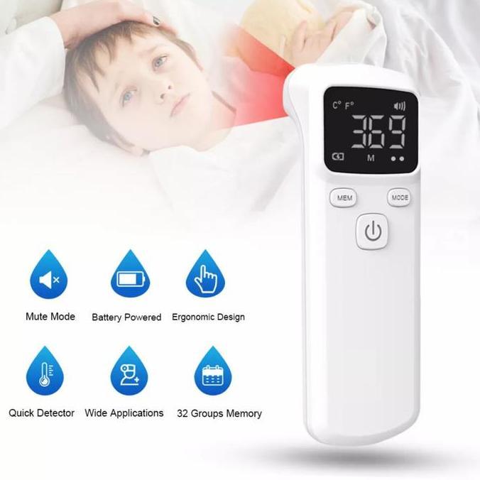 THERMOMETER TERMOMETER INFRARED JK A007 MEMORY 32 GROUP ORIGINAL DAN TERPERCAYA