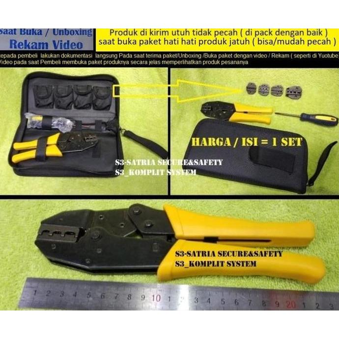 Krimping Schoen Kecil Besar 1 Set Tang Crimping Skun Pres Bulat O Y