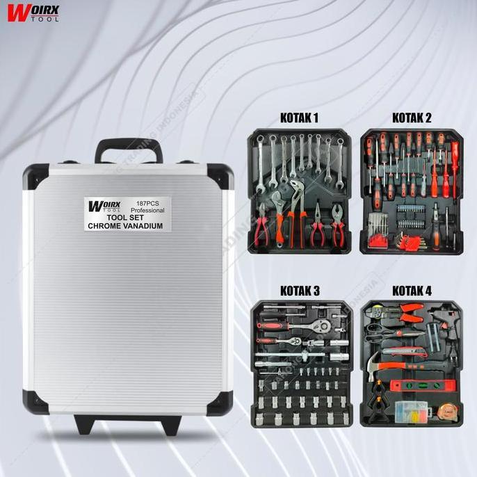 Kunci Sock Sok Set 187 Pcs Socket Tool Kit Woirx Tool