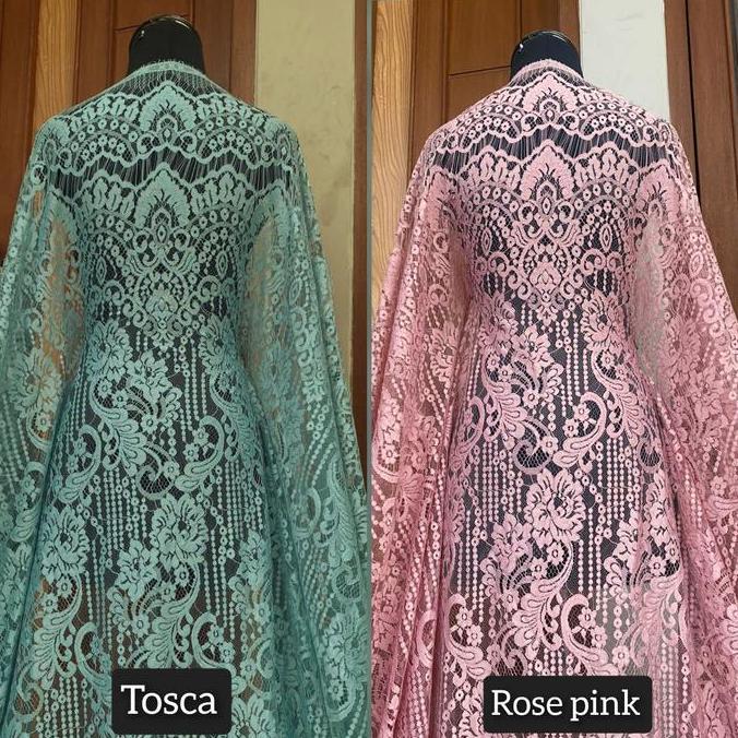 Kain brokat semi prancis Bahan kebaya Bahan brukat cantily - Kebaya