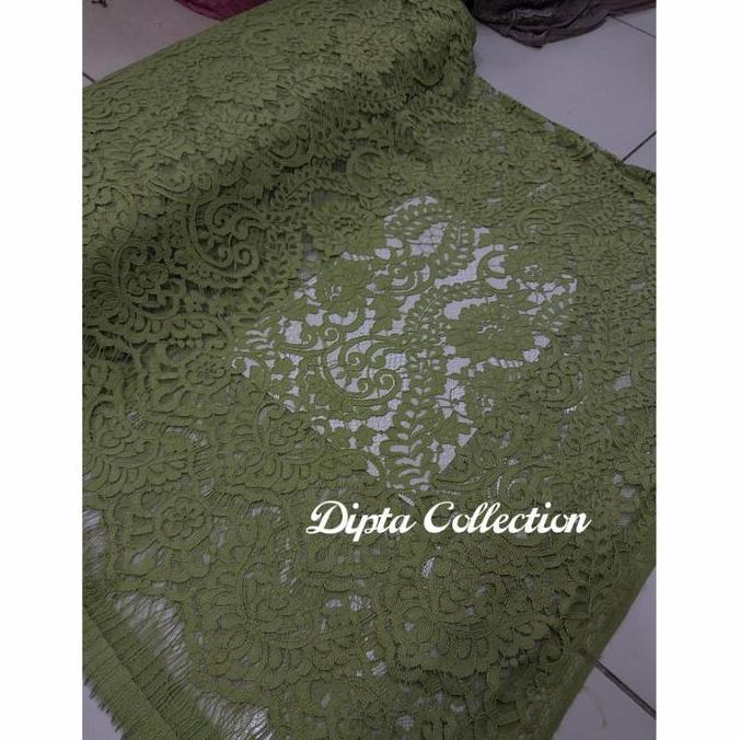 kain kebaya semi lace / semi prancis katun terbaru..