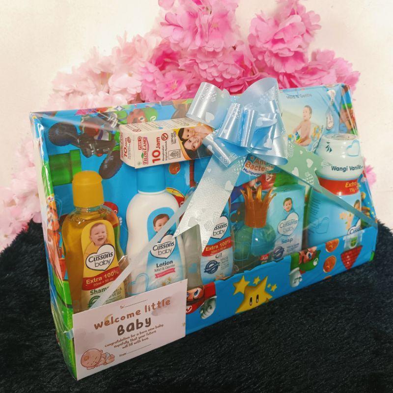Parsel Kado Bayi Newborn Laki Laki Perempuan Parsel Kosmetik Bayi Cussons Baby Lengkap