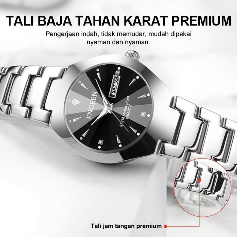 TERBARU HOT SALE FNGEEN 5808 JAM TANGAN COUPLE ANTI AIR  FASHION SANTAI ORIGINAL JAM TANGAN PRIA JAM