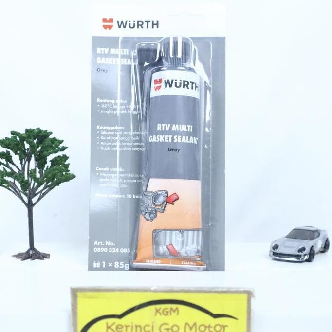 Promo RTV SILICONE SEALANT GREY WURTH - SEALANT ABU-ABU WURTH 85gr Diskon