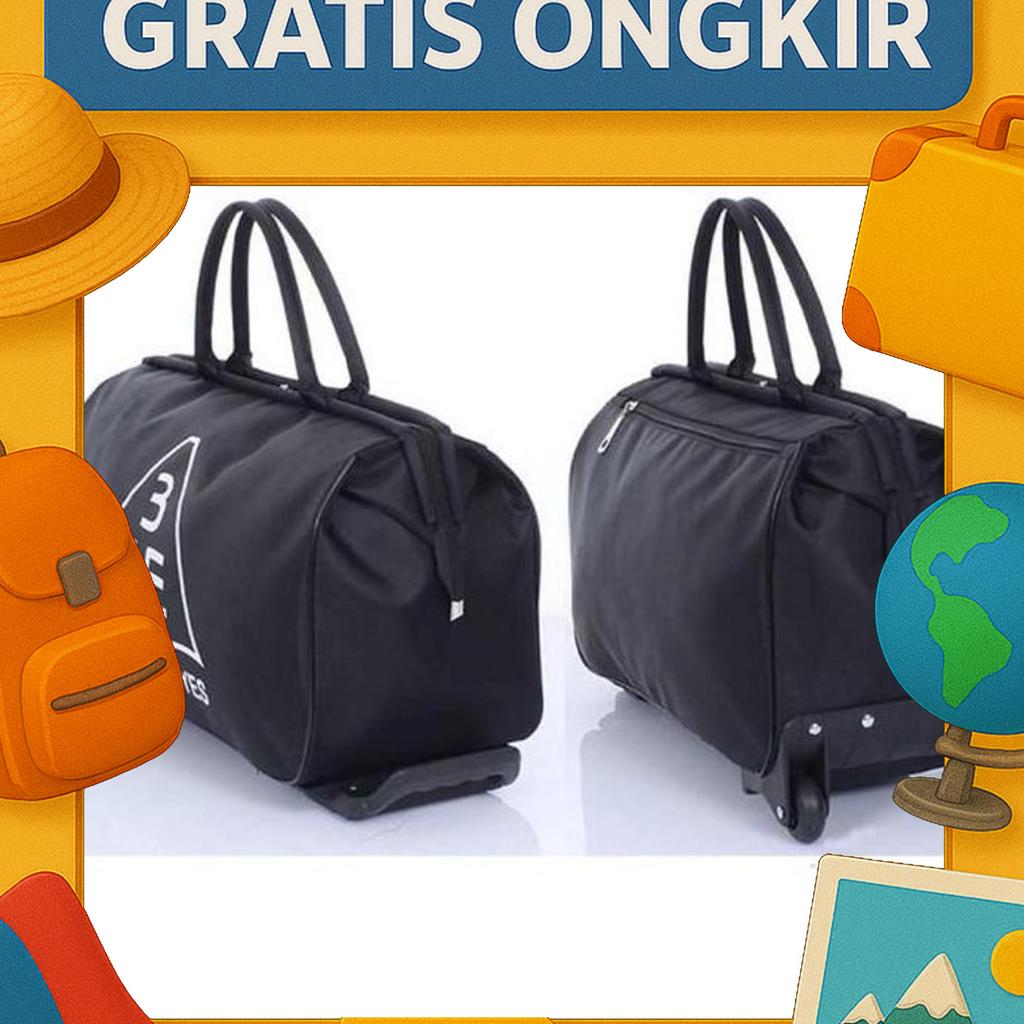 Travel Bag Trolley Tas Koper Jinjing Dengan Roda Troli Traveling Bag