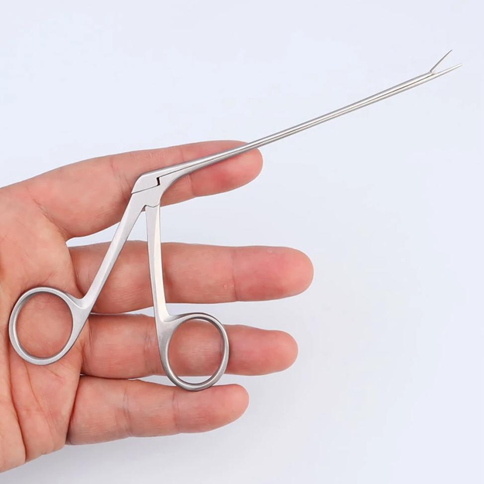 Ear Nose Cleaner Pliers Pick Endoscope Earwax Remover Veterinary Forceps Tweezer Short Forceps