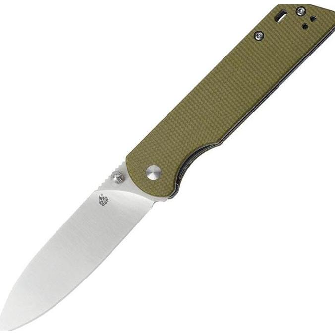 Spesial Qs102G Qsp Knife Parr*T Linerlock Light Green Micarta