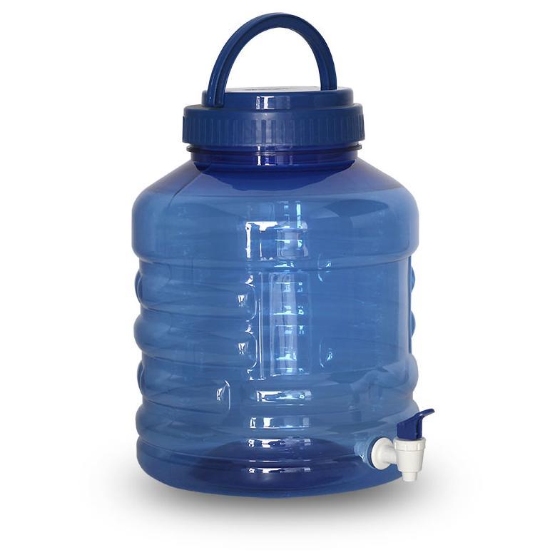 Guci Air Minum 12 Liter Biru + Kran Tebal - Water Container Dispenser Kangen Water