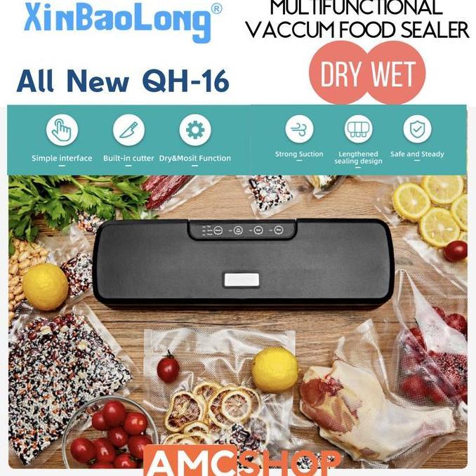 XinBaoLong QH-16 Mesin Vacuum Food Sealer Vacum Makanan (Bisa Basah)