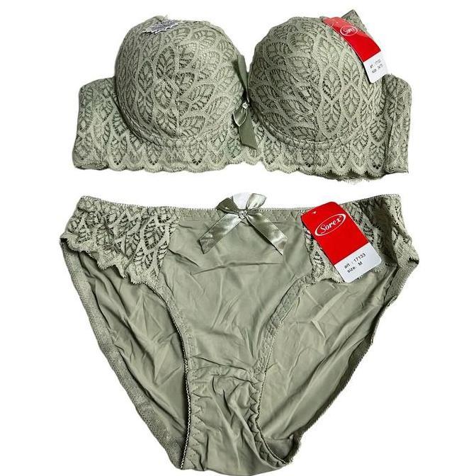 Promo Bra bh SET CD SOREX WANITA setelan CELANA DALAM CUP B ada lawat berbusa kait 3 34-38 Diskon