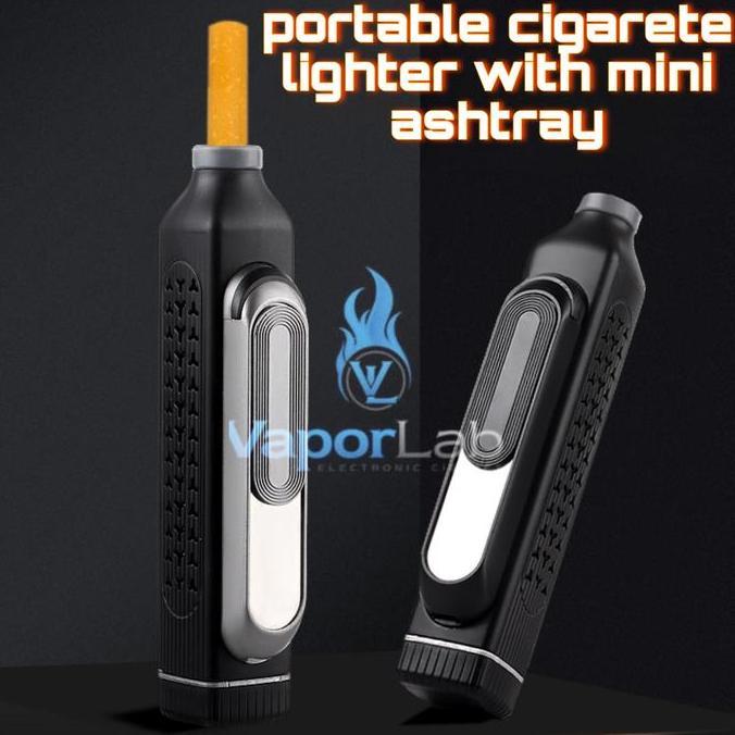 Ditamensee - Asbak Portable Holder RKK + Korek Elektrik USB Charger