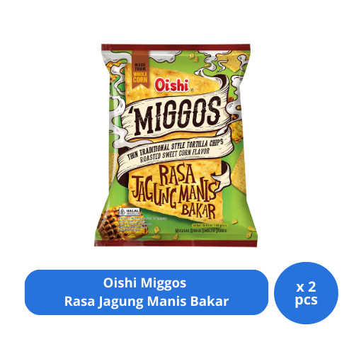 Oishi Miggos Rasa Jagung Manis Bakar 140 g x 2 pcs