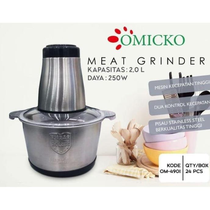 New- OMICKO BLENDER PENGGILING DAGING BAJA TAHAN KARAT / CHOPPER BLENDER