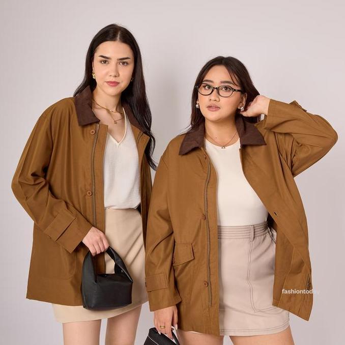 Lara Barn Jacket Fashiontoday - Daily Barn Jacket Outer Wanita Lengan Panjang - Sampai BSize S/M, L/
