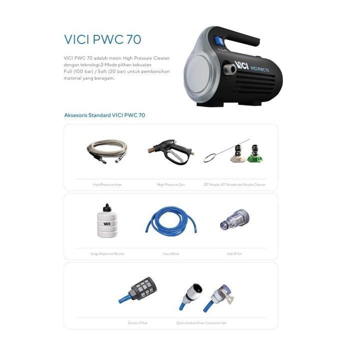MESIN STEAM CUCI MOBIL AC JET CLEANER AC VICI PWC 70 ORIGINAL DAN TERPERCAYA