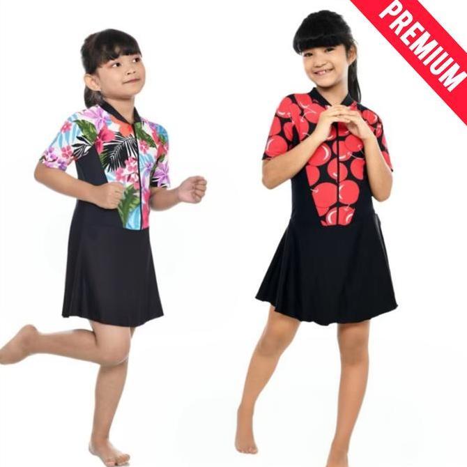 Promo 4-9 Tahun Baju Renang OK Anak TK SD Celana Rok Perempuan Cewek 5 6 7 8 Diskon