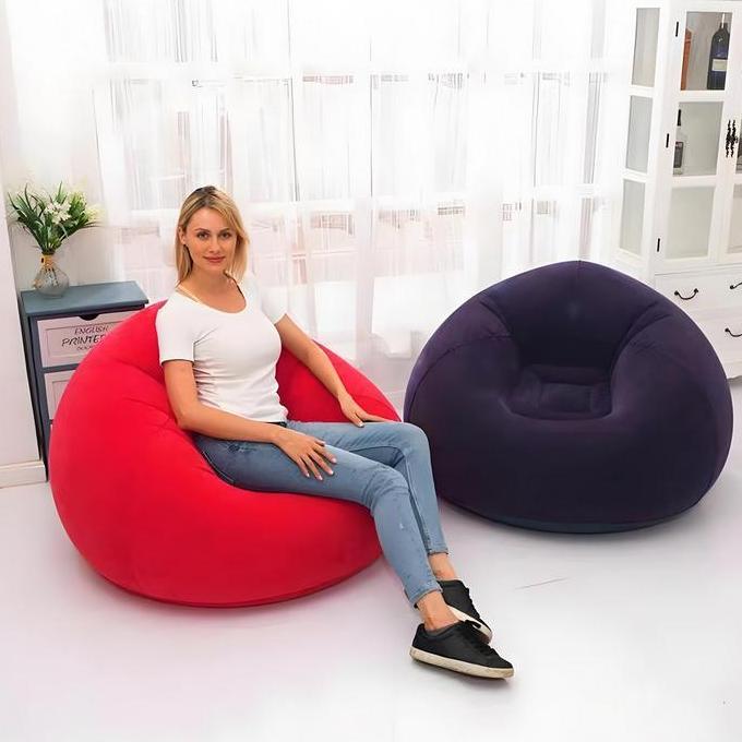 sofa chair inflatable Sofa Portabel Inflatable Sofa Bean Bag/Lazy Sofa/Penyimpanan Mudah Bean Bag So