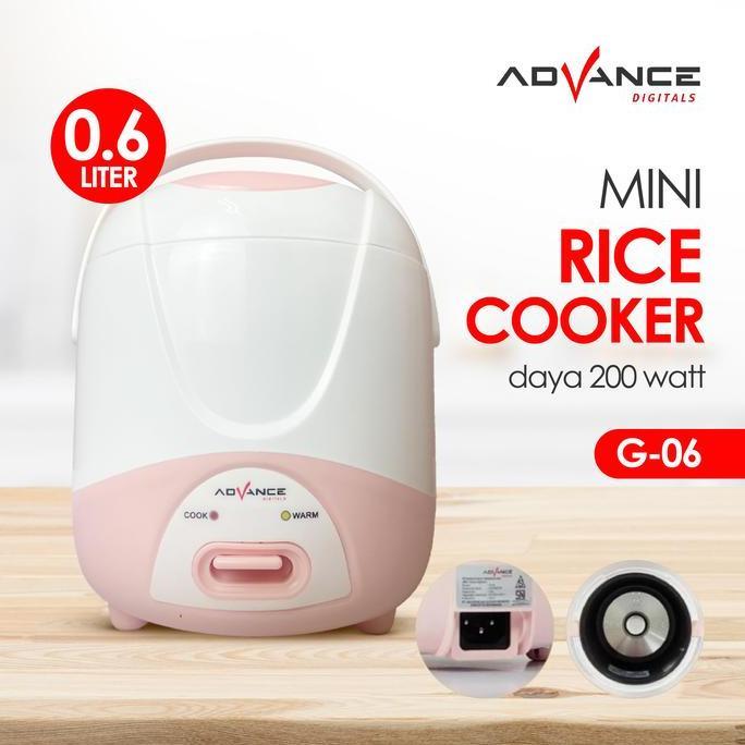 Advance Digitals - Mini Rice Coocker G06 - Rice coocker kecil untuk anak Kosan - Berdaya kecil/Low w