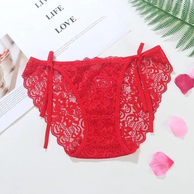 Murah Celana Dalam Wanita Tali Pinggang G String transparan C221 Non COD