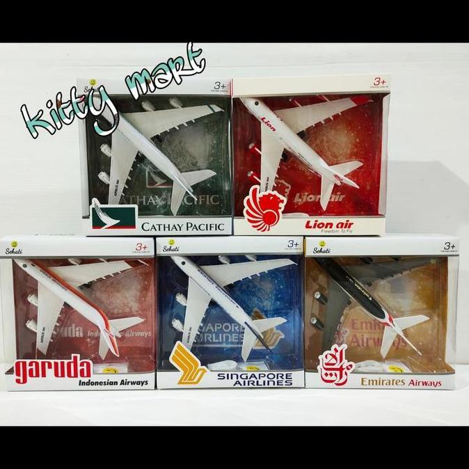 Mjniatur Pesawat Diecast Lion Air & Citilink Mainan Plane Besi Kode 376