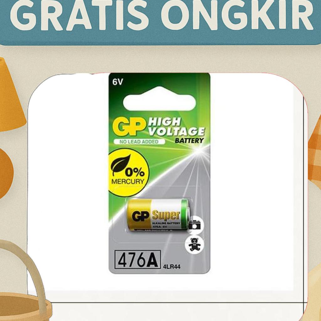 Baterai 476A / 4Lr44 6V Alkaline Gp High Voltage Battery Original