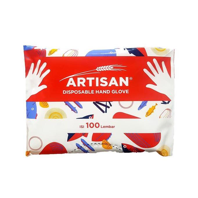 New- Artisan Dispossble Hand Glove / Sarung Tangan Plastik 100'S