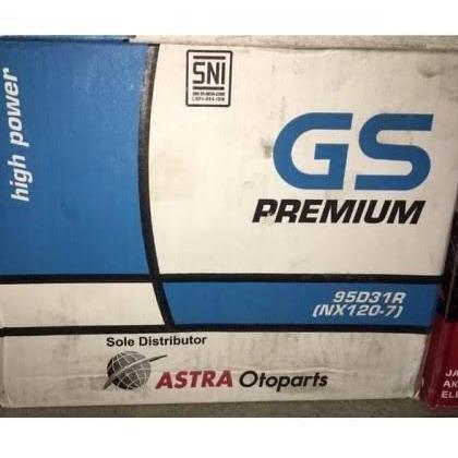 AKI BATERAI BASAH GS ASTRA PREMIUM 95D31R/NX120-7R FORD RANGER KIJANG