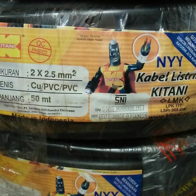 Kabel 2x2,5 mm NYY Kitani Original kabel listrik kabel tunggal