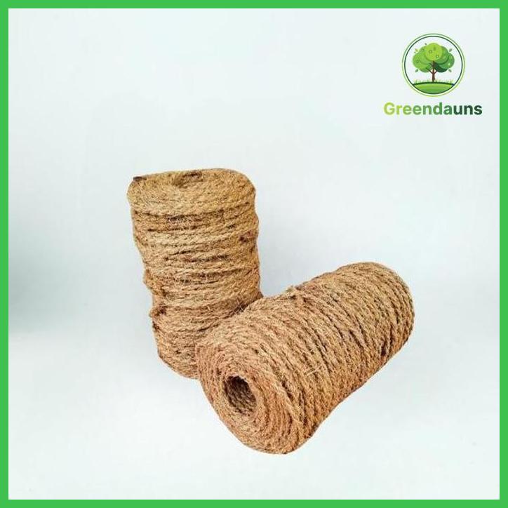 TALI SABUT KELAPA 4MM - TALI COCOFIBER KECIL ROLL 50M - TALI MEDIA TANAM TURUS TAMAN TANAMANA BIBIT 