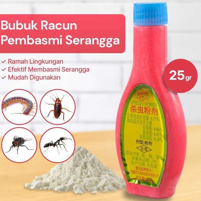 WODRUFT Bubuk Racun Pembasmi Serangga kecoa kelabang semut - kaki seribu