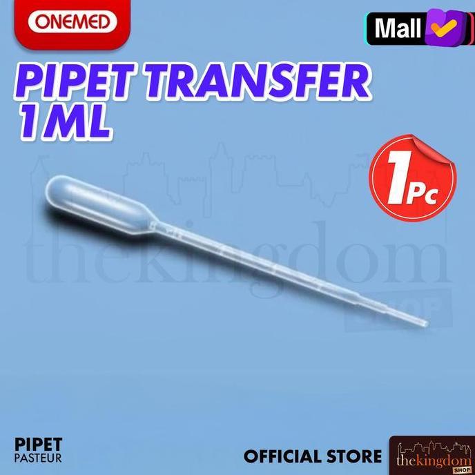 BEAM Onemed Pipet Transfer 1ml 1cc /1 Pipettes Pipette Tetes Plastik Alat Transfer Pemindah Larutan 