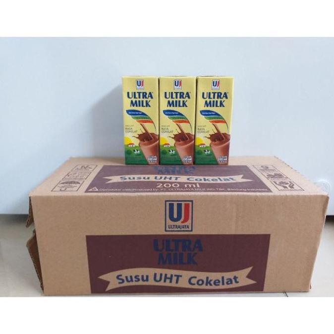 New- Susu Ultra Milk Coklat 200 ML 1 Dus
