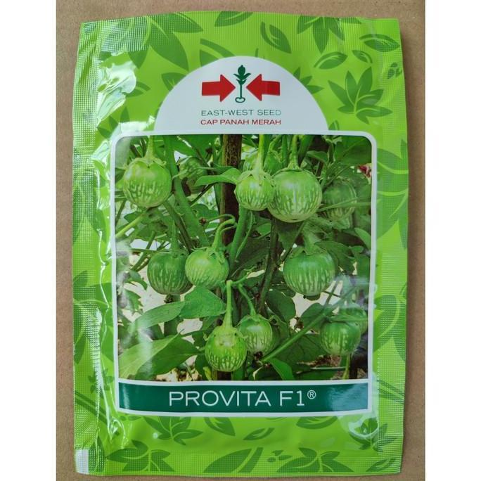 New- Benih Terong Lalap PROVITA F1 1100 Biji - Bibit Cap Panah Merah