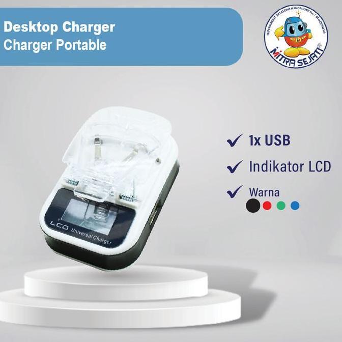 New- Desktop Charger/Chargeran Kodok Jepit/Charger Portable-ADTMFLPKPMS