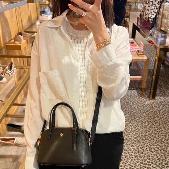 Tas Wanita Branded TB Emerson Dome Satchel Bag - Black