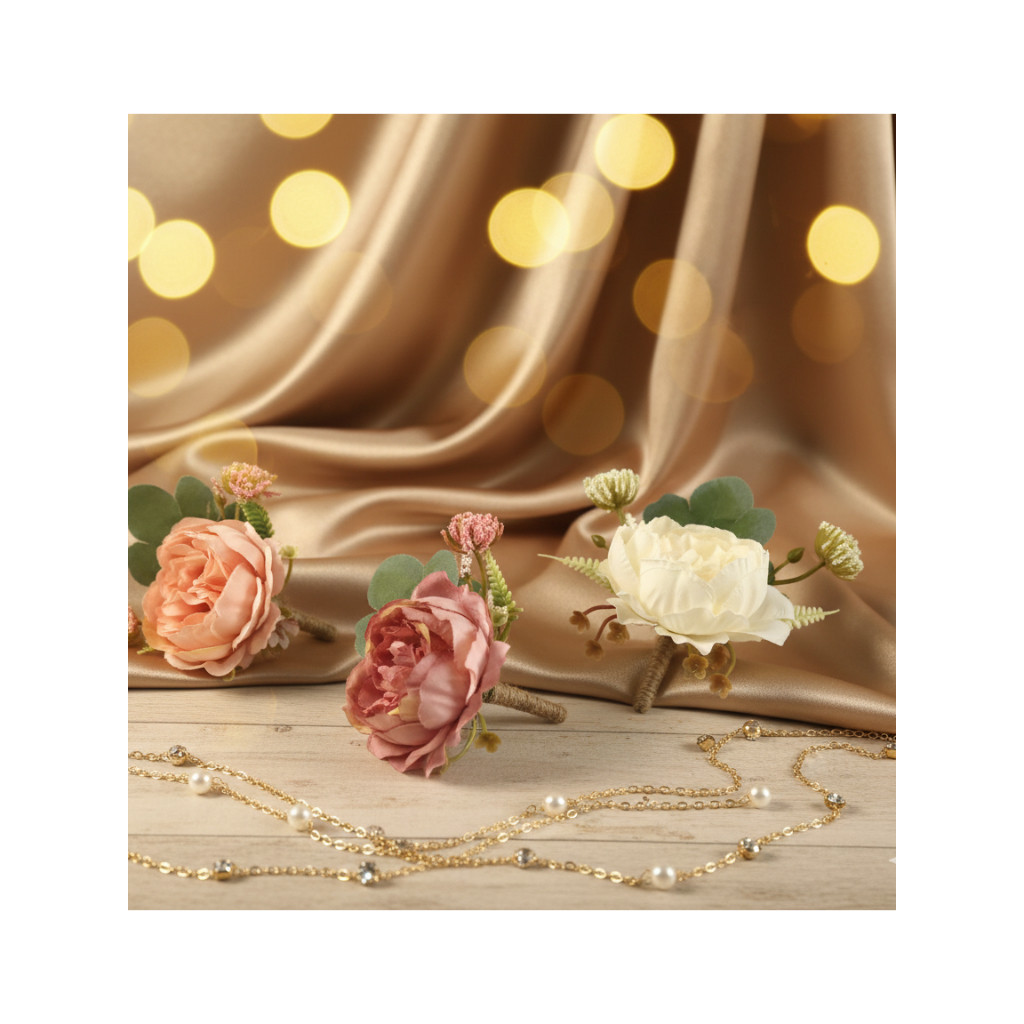 CORSAGE WEDDING | KORSASE BUNGA PIN JAS PENGANTIN PRIA | Corsage bunga saku untuk pengantin pria bou