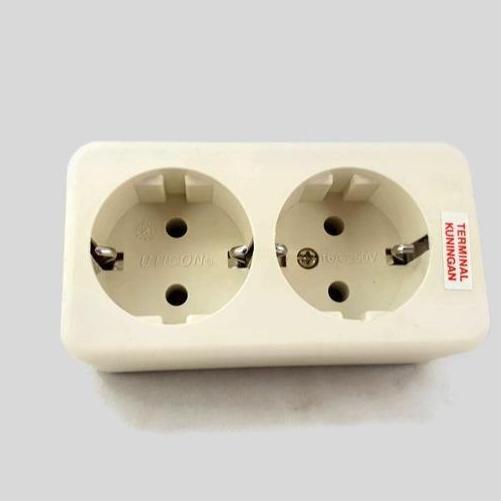 Stop Kontak Arde 2 Lubang Uticon Stop Kontak 2 Lubang Non Cp Uticon