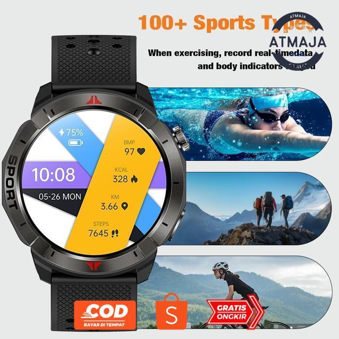 ATMAJACOLLECT AOLON NAVI R4 NEW SMARTWATCH DUAL GPS 6-SATELLITE POSITIONING TRACK MAP COMPASS ALTITU
