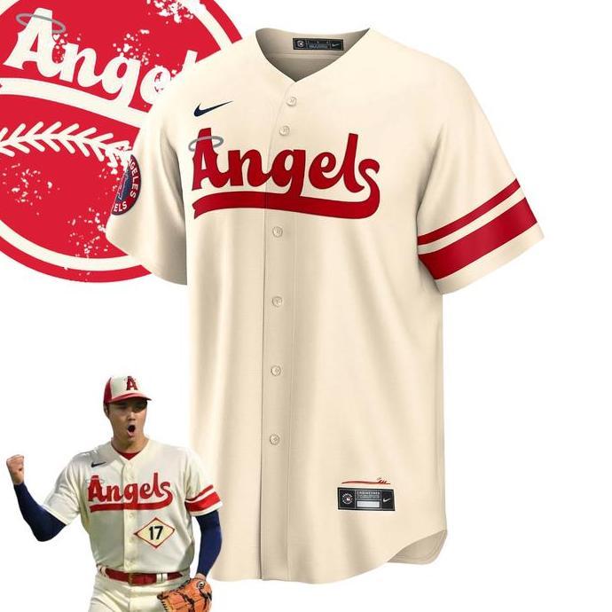 JERSEY NIKE MLB BASEBAL ORIGINAL CITY CONNECT LOS ANGELES ANGELS