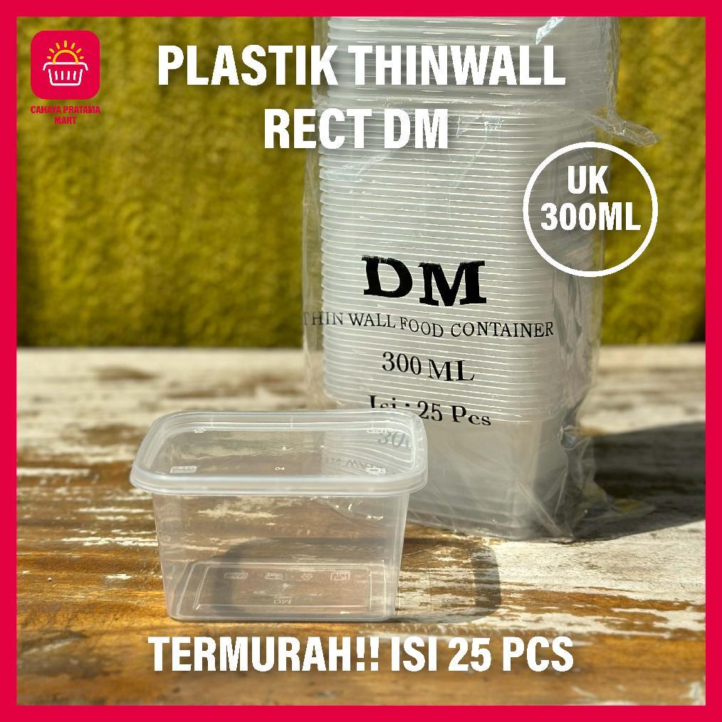 BIG PROMO BEST SALE THINWALL RECTANGLE / KOTAK MAKAN PLASTIK BOX MIKA THINWALL WADAH + TUTUP TERMURA