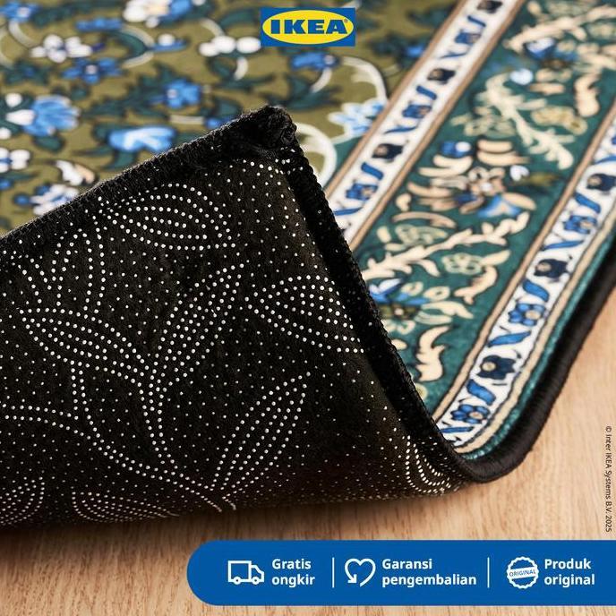 IKEA SHUFU Karpet Kecil Minimalis Hijau 75x115cm
