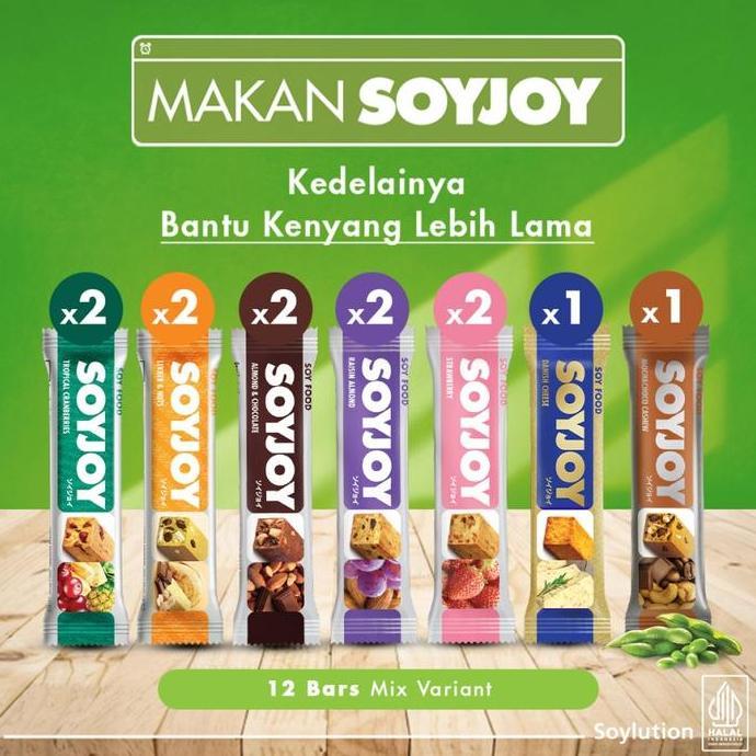 SOYJOY Snack Bar Kedelai All Variant - 12 Bar