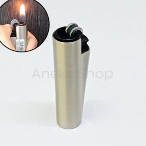 begionezz - korek api reguler flame clipper metallic lighter portable