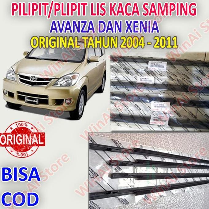 Promo PLIPIT/LIS KACA SAMPING AVANZA XENIA VVTI HITAM 2004-2011 ORIGINAL Diskon
