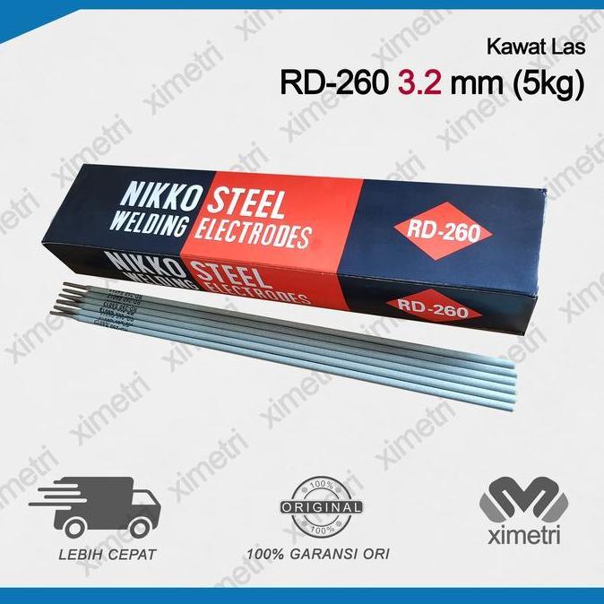 TERMURAH - Kawat RD 260 3,2 mm Nikko Steel / Las Elektroda RD260