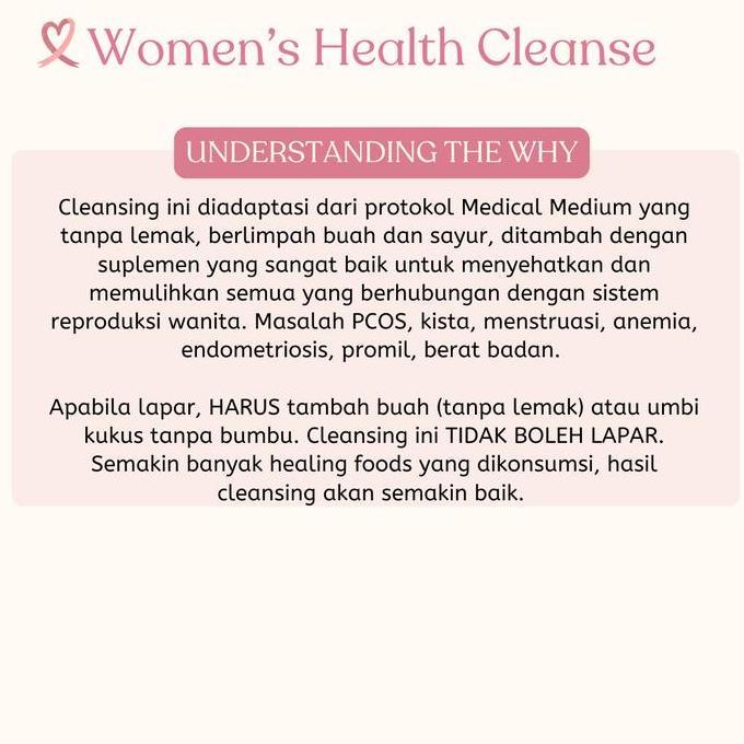 Ameldaharu99 - Paket WomenS Health Cleanse | Detox Pcos & Kesehatan Wanita