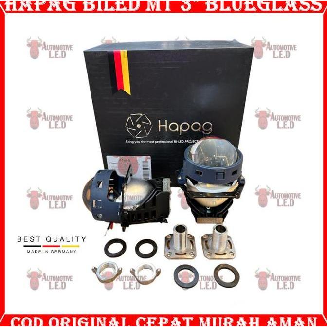 ORIGINAL BILED HAPAG M1 3 INCHI BLUELES LAMPU UTAMA MOTOR UNIVERSAL | BILED AES LAMPU UTAMA | LAMPU 